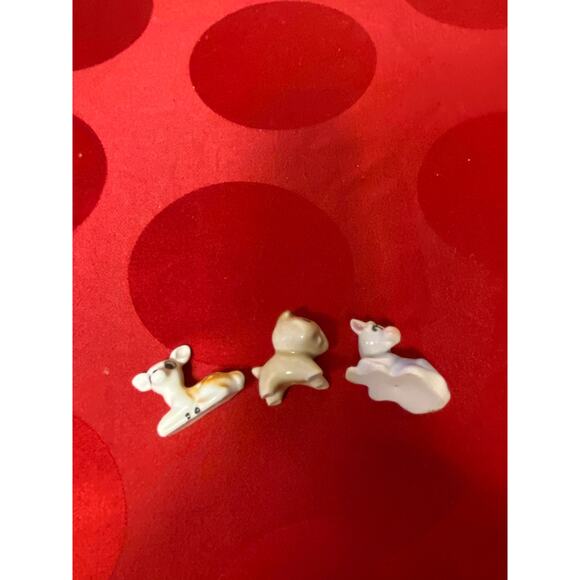 Lot of 3 Miniature Animal Figures or Chopstick rests ceramic 1 inch long EUC - Picture 11 of 12